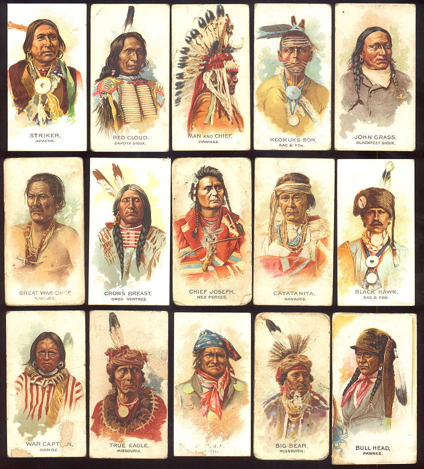 buying old baseball cards and N2 American Indian Chiefs