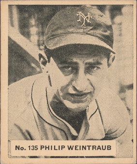 1936 Weintraub, jewish baseball player