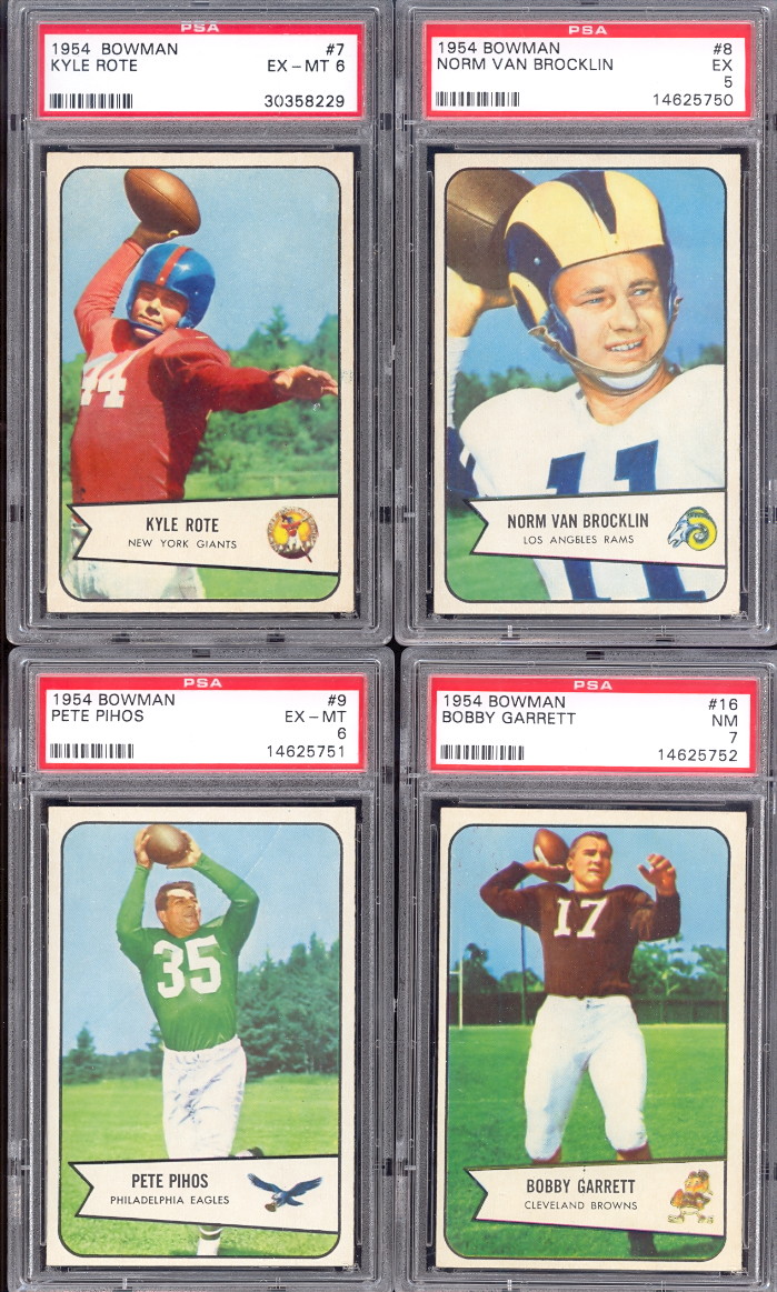 1954 Bowman Football card set