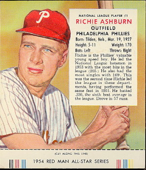 1954 Red man Tobacco Cards