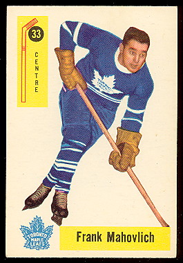 1957-58 Leafs Cards - The Compleat Toronto Maple Leafs Hockey Card