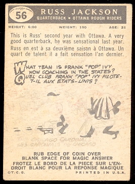 1959 Topps CFL Football Cards