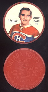 Shirriff /Salada coins Hockey1961-62 # 93 Guy Gendron New York Rangers lotT