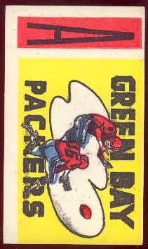 1961 topps football flocked stickers
