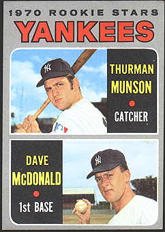 1970 Topps Baseball Thurman Munson Rookie Card