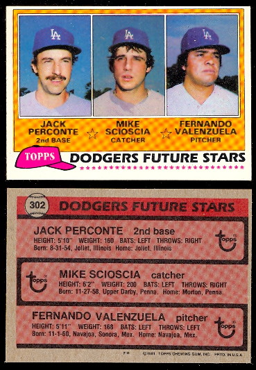 1981 Topps Baseball Cards