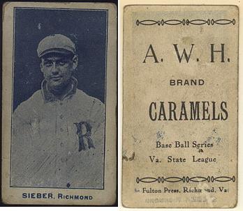 1910 A.W.H./A.W.A. Caramels baseball card