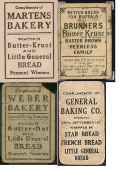 1911-14 general baking co. baseball card backs