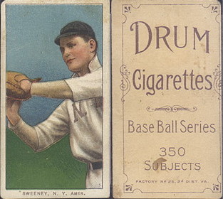 1909-1911 T206 Drum cigarettes baseball card 