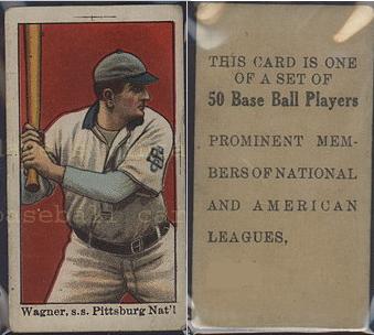 1909 E101 Anonymous set of 50 baseball card