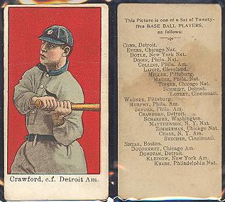 1909 E102 Anonymous set of 25 baseball card