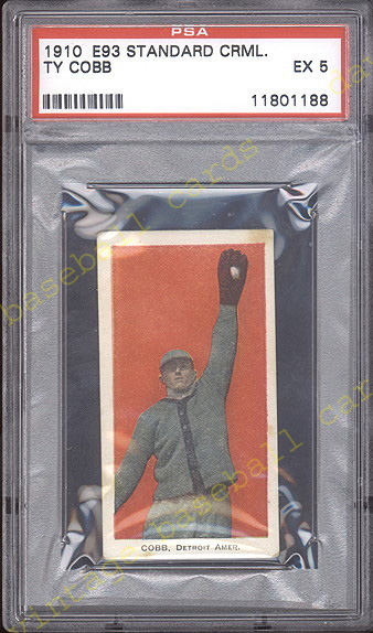 E93 Standard Caramel baseball card from 1910