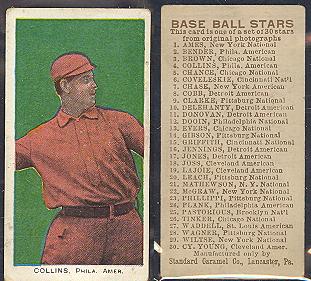 1910 E93 Standard Caramel baseball card