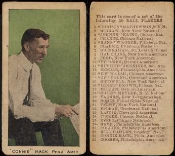 1910 E98 Anonymous set of 30 baseball card