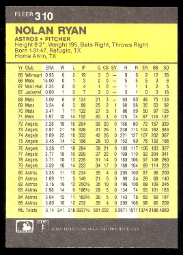 1986 Fleer Baseball Cards