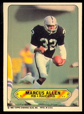 1983 topps football cards