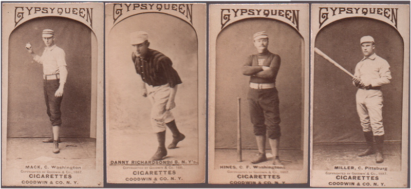 19th century baseball cards, gypsy queen baseball cards