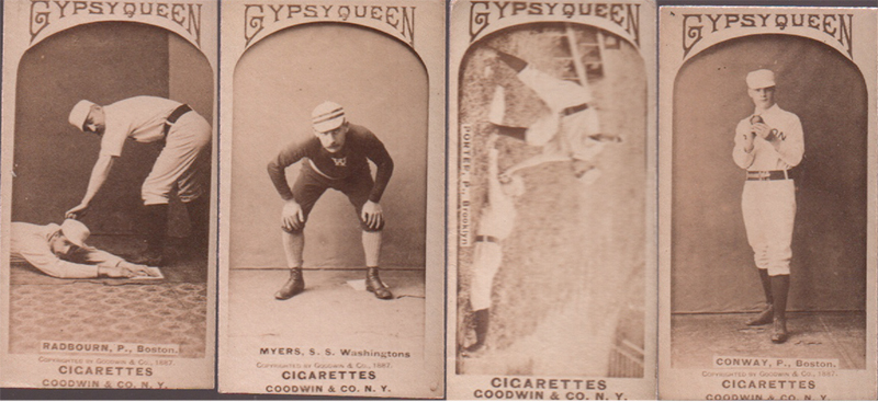 19th century scrapbook baseball cards