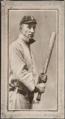 1907-1909 Novelty Cutlery PC805 Ty Cobb baseball card.