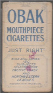 1910 Obak 150 subjects T212, Buy Baseball Cards | Buy Vintage Baseball ...