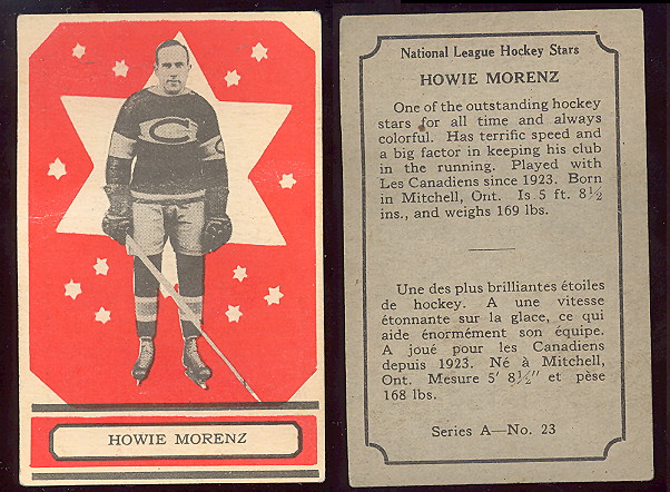 1933-1934 O-Pee-Chee hockey card