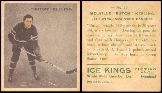 1933-1934 Ice Kings (V357) hockey card