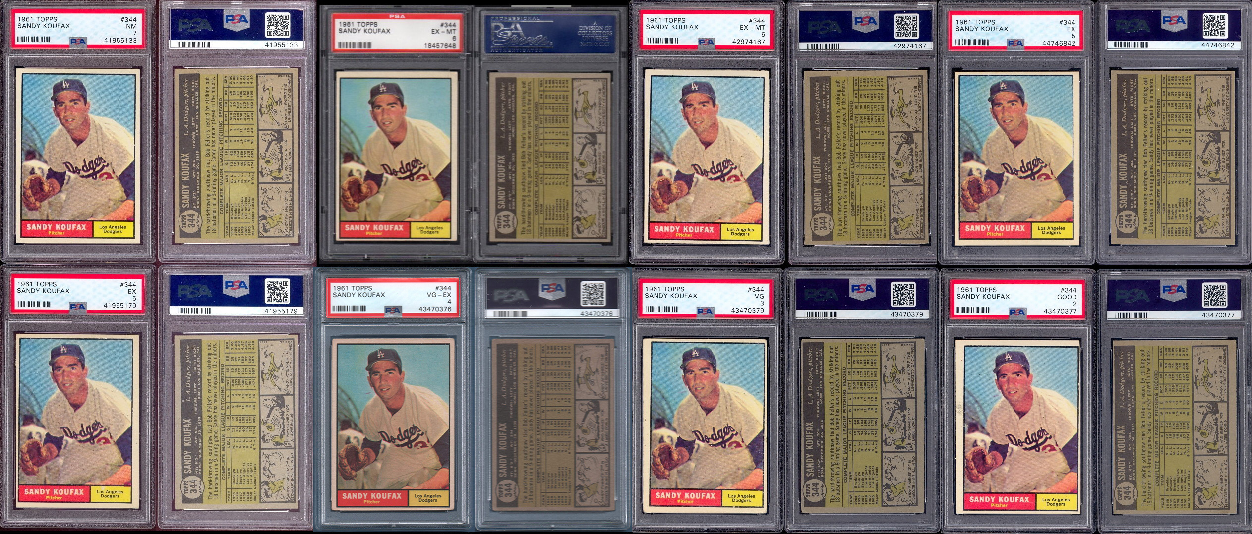 Mavin  1961 Topps Sandy Koufax #344 Baseball Card