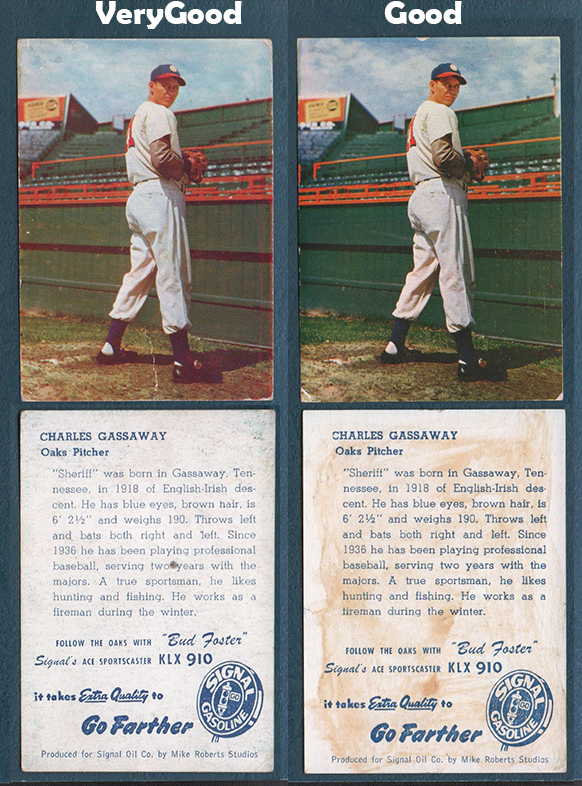 1948 Signal Oil Pacific Coast League Oakland Oaks baseball cards