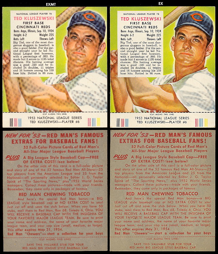 1952-1955 Red Man Tobacco Cards.