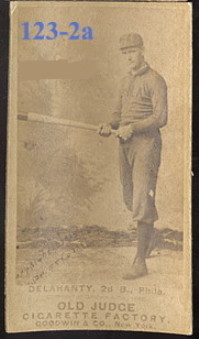 1887 old judge example, ed delahanty a desirable
baseball cards in this set